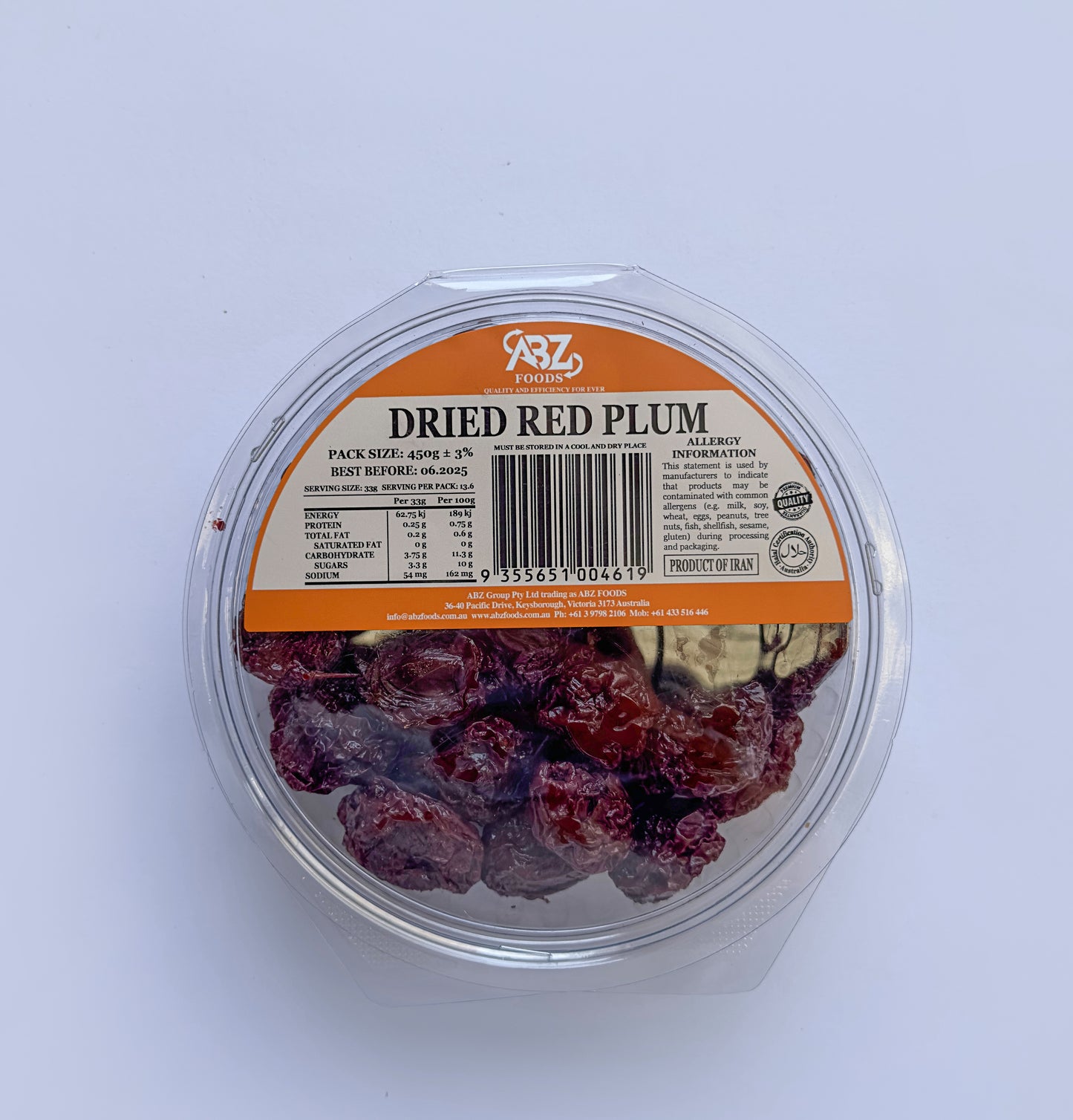 Dried Red Plum