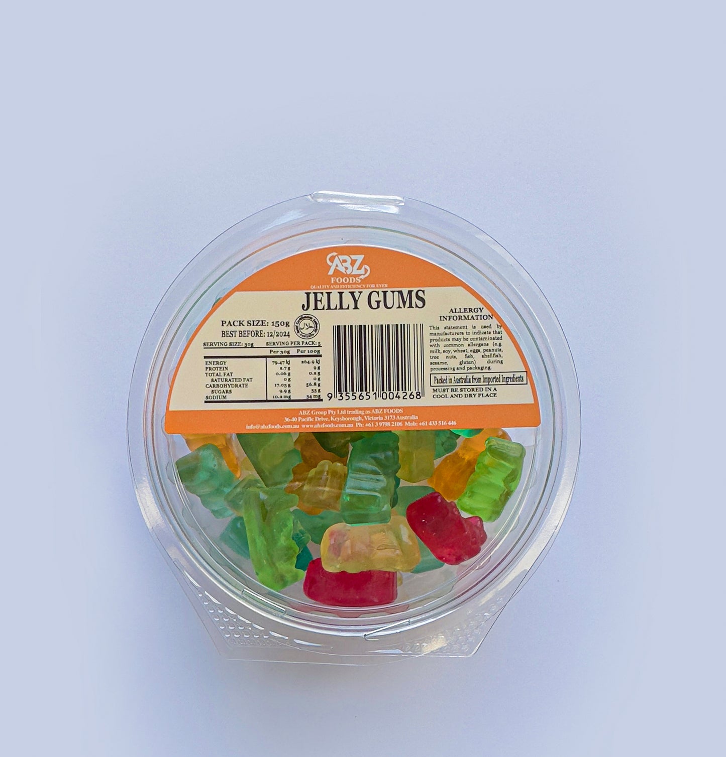 ABZ Teddy Bear Jelly Gum - 150g*55