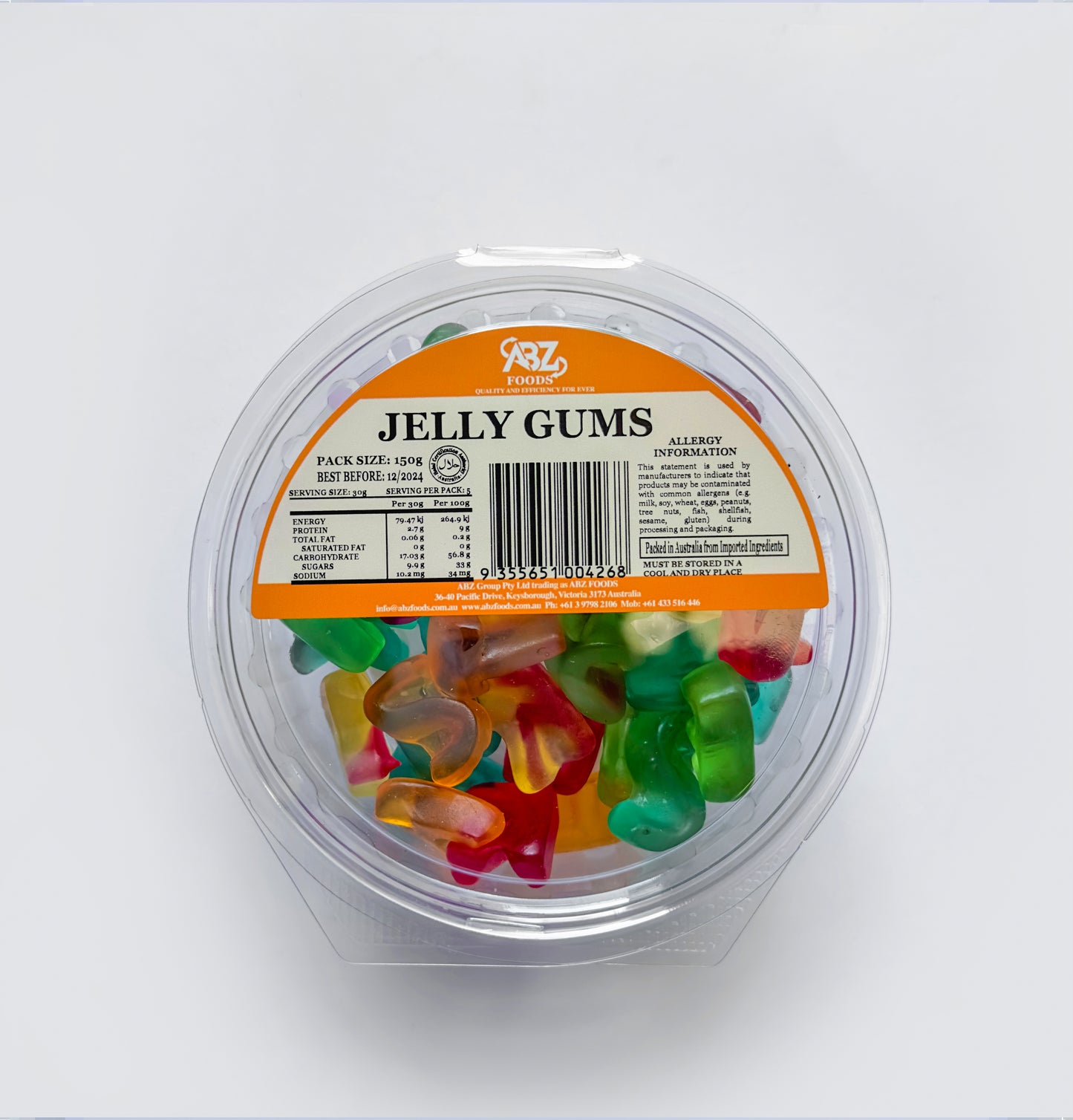 ABZ Alphabet Jelly Gum - 150g*55